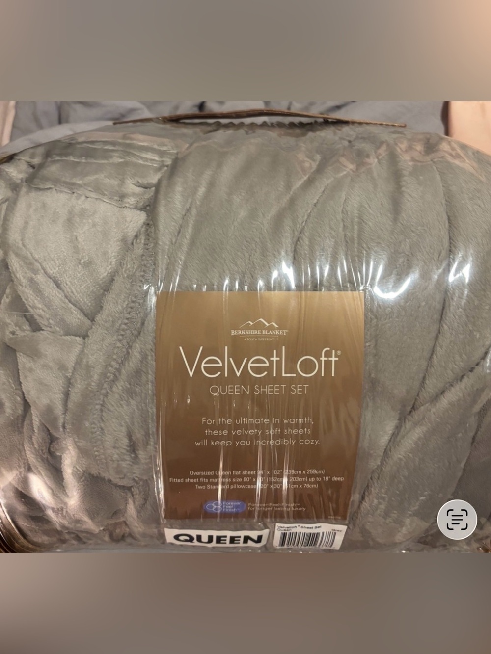 Velvet Queen Sheet Set - Light Gray Free Gift With Purchase